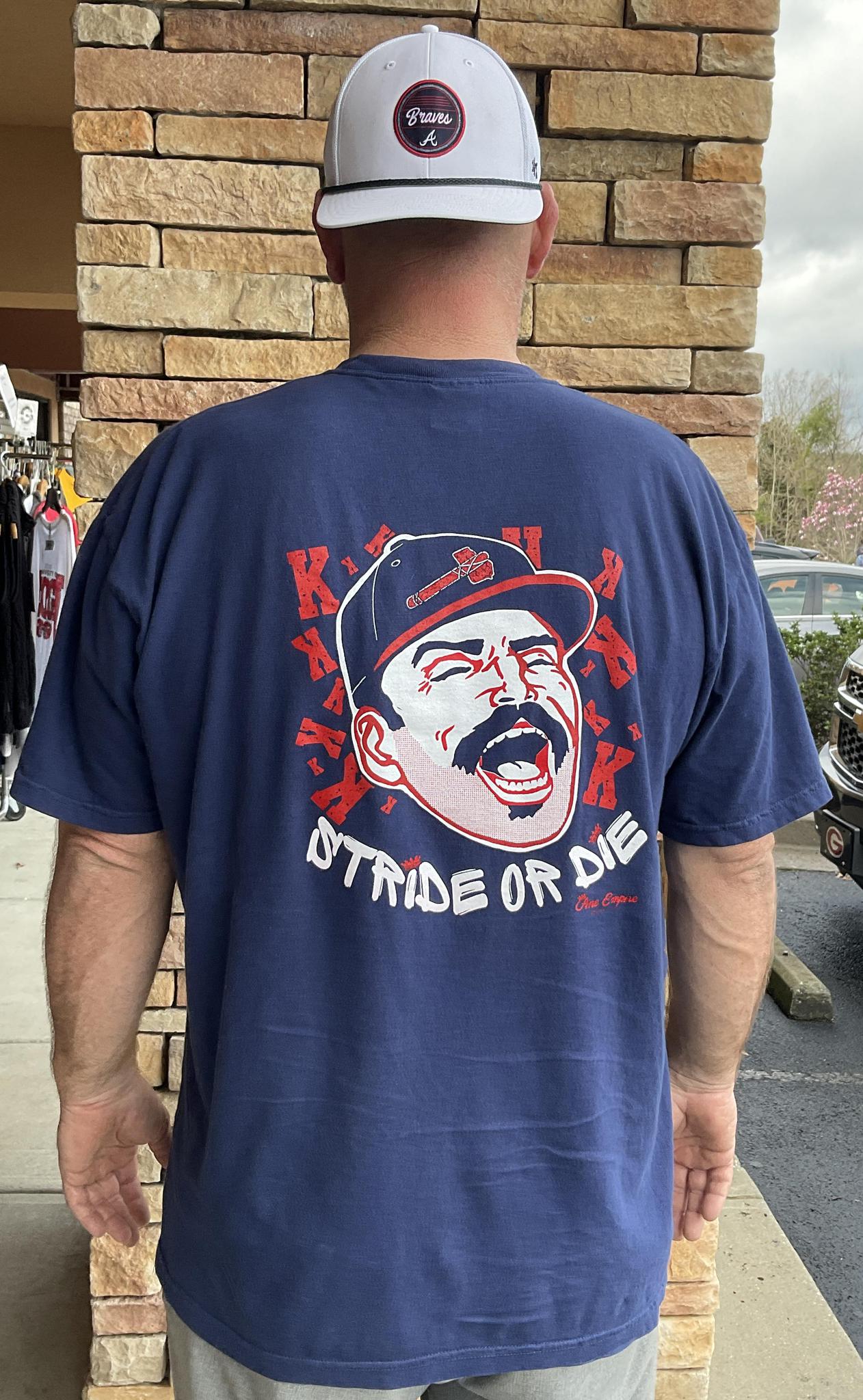 Pine Empire Atlanta Braves Comfort Colors  Stride or Die T-Shirt