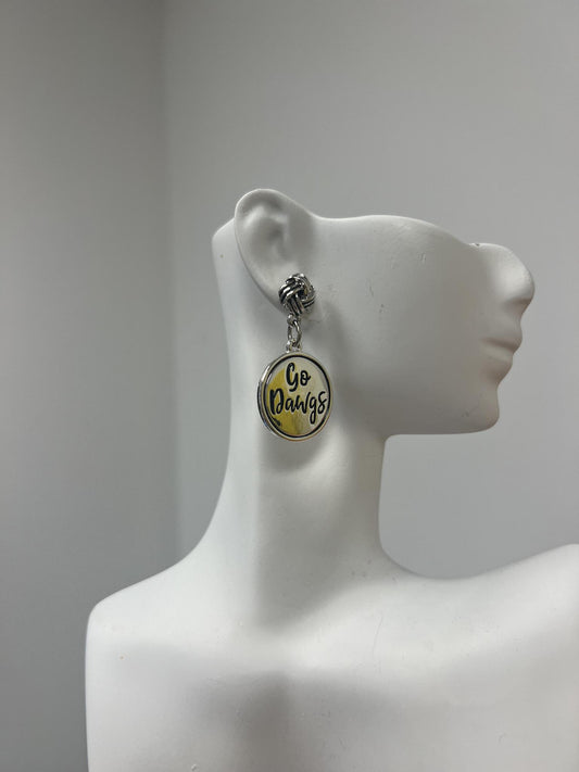 From The Heart UGA Twist and Shout Earrings