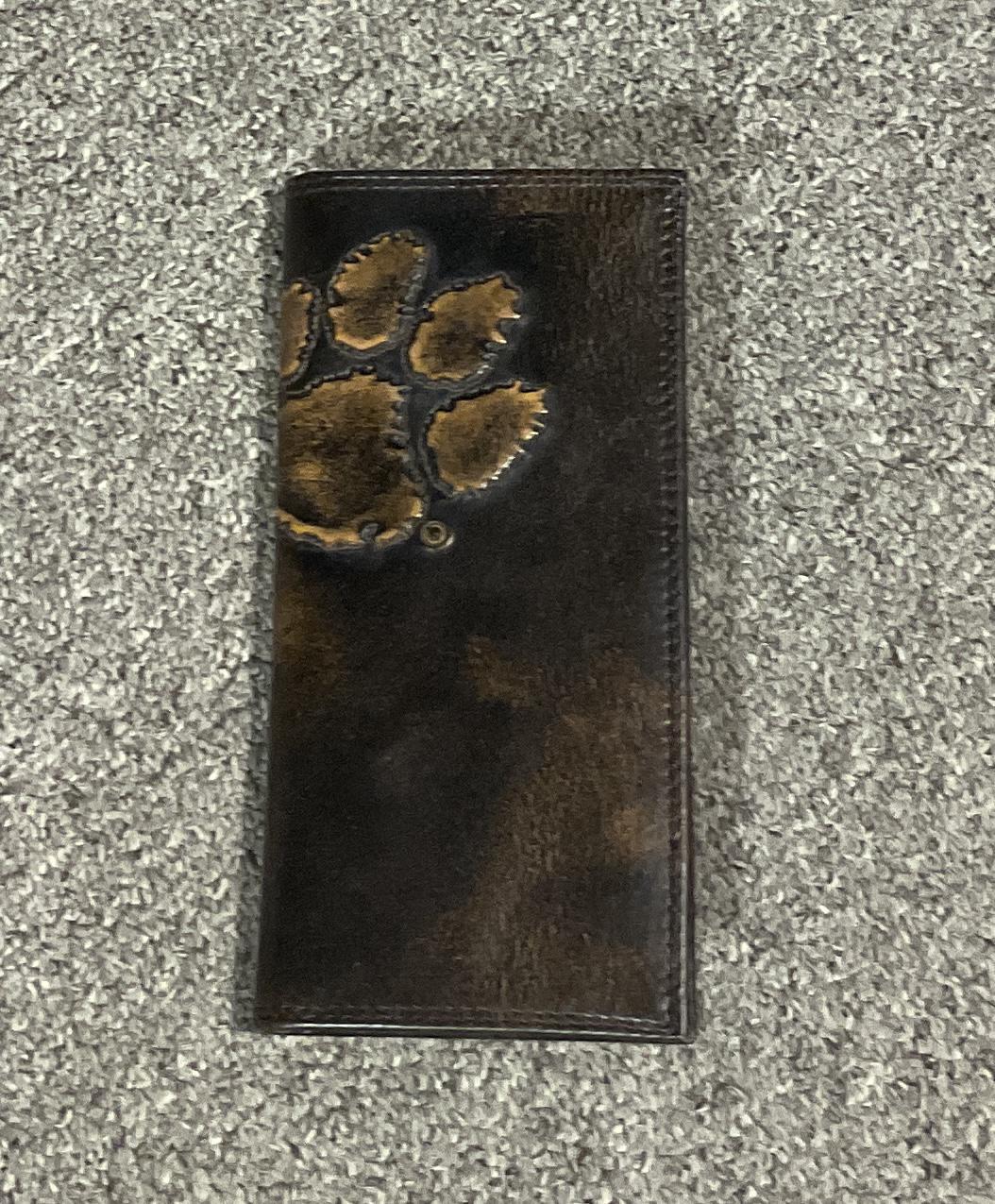 Zep-Pro Clemson Stitched Checkbook Wallet