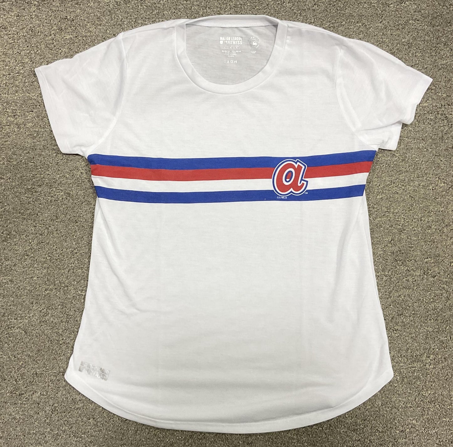 College Concepts Atlanta Braves Register Womens Short Sleeved Top