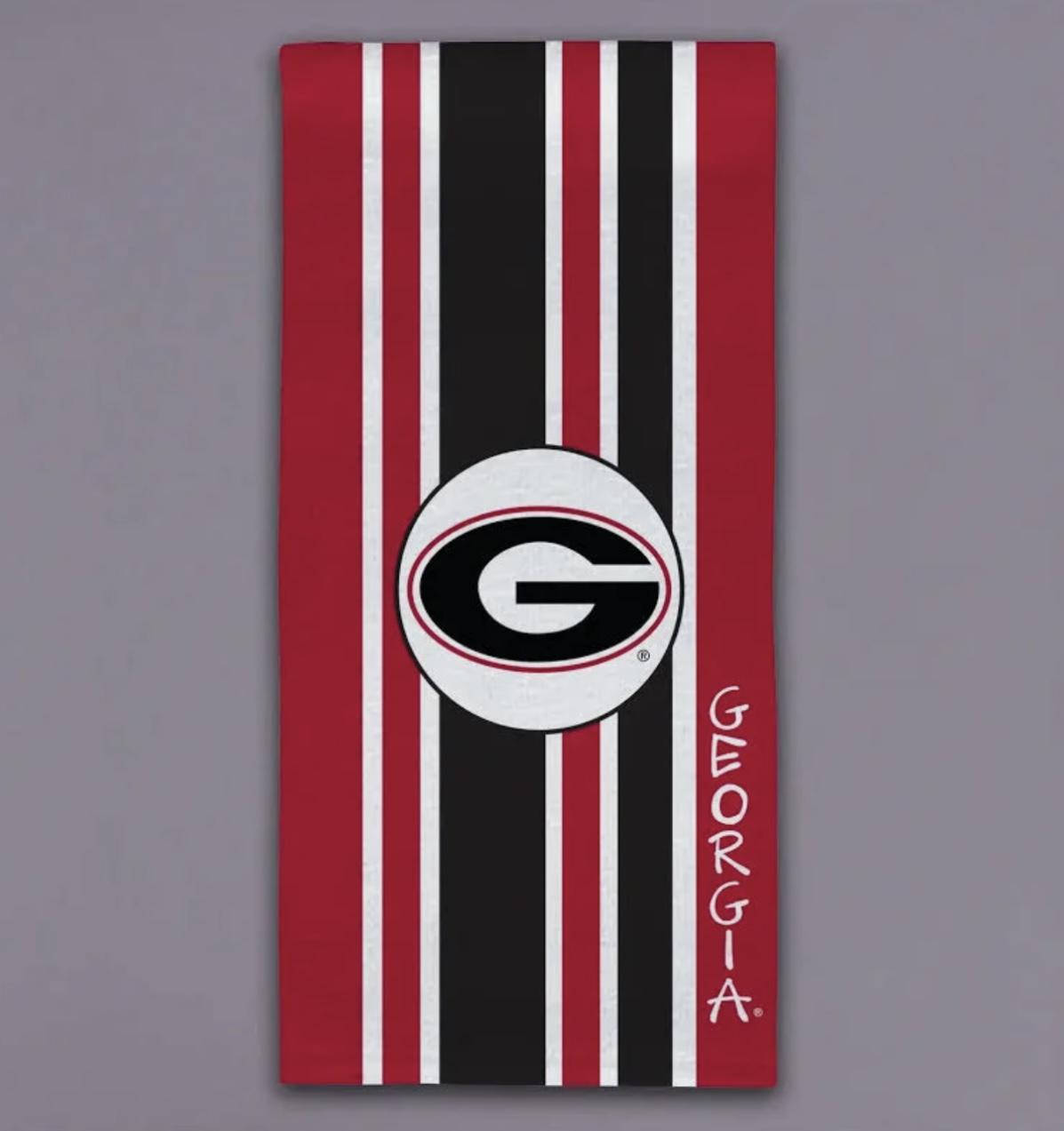 Magnolia Lane UGA Striped Hand Towel