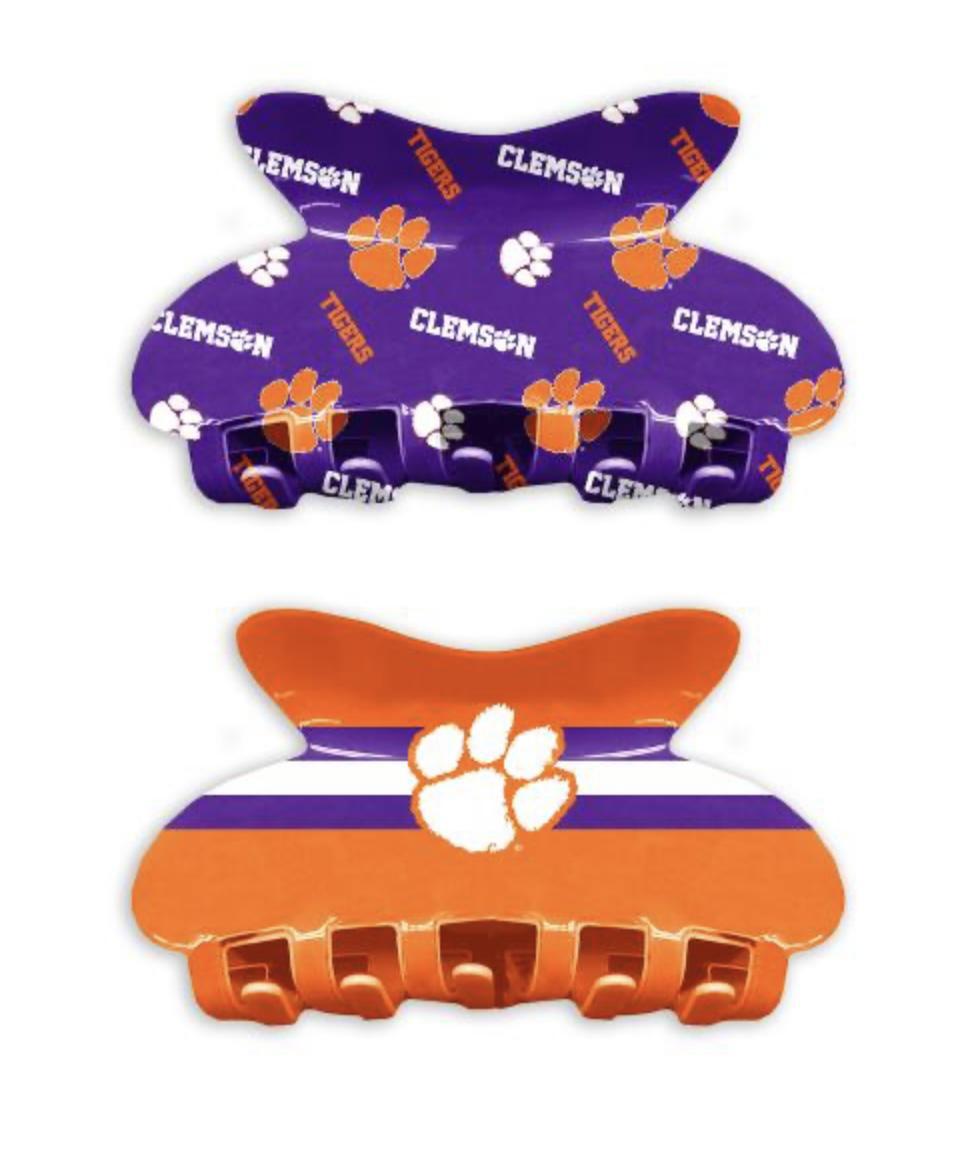 Little Earth Clemson Hair Clips Set of Two