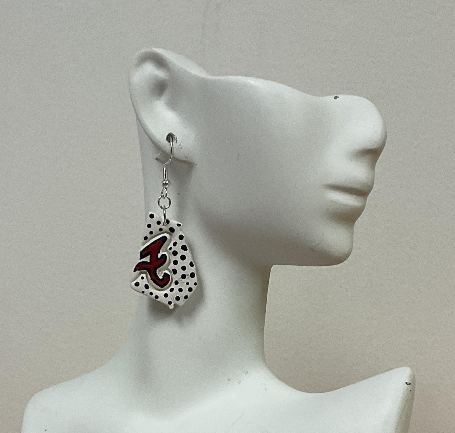 Georgia Clay Co. Atlanta Braves Lina Earrings