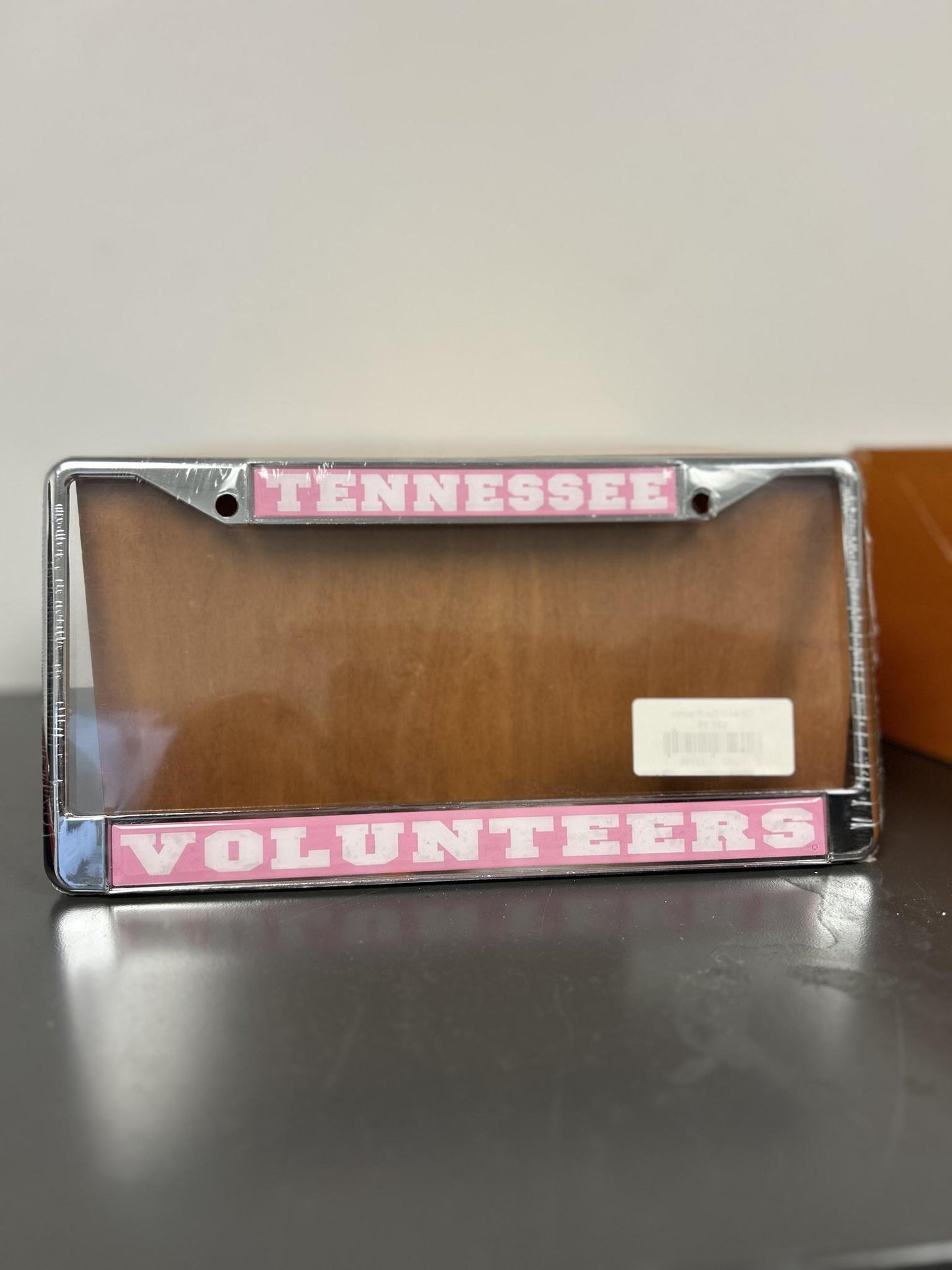 Craftique Tenn Auto Plate Frame Pink