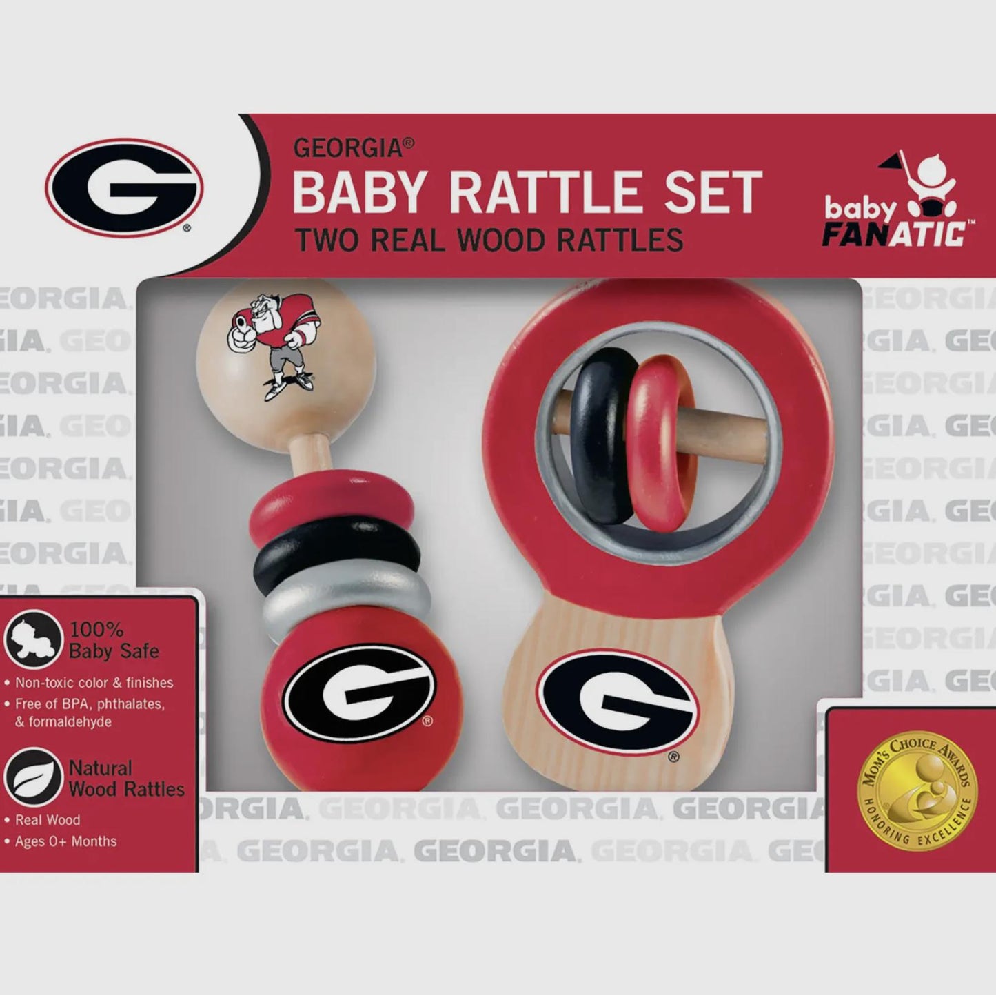 Masterpieces Puzzles UGA Baby Rattle Set
