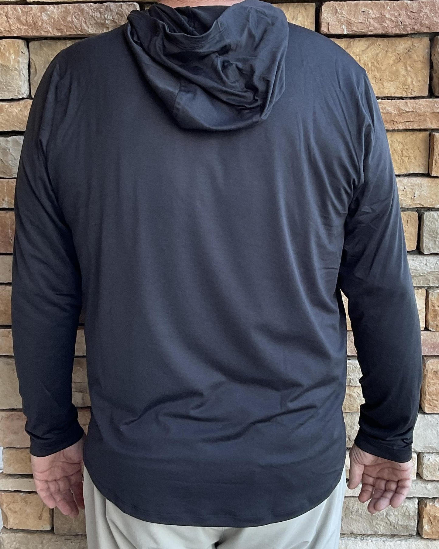 Cutter & Buck UGA Coastline Epic Comfort Eco Hooded Mens Shirt Black