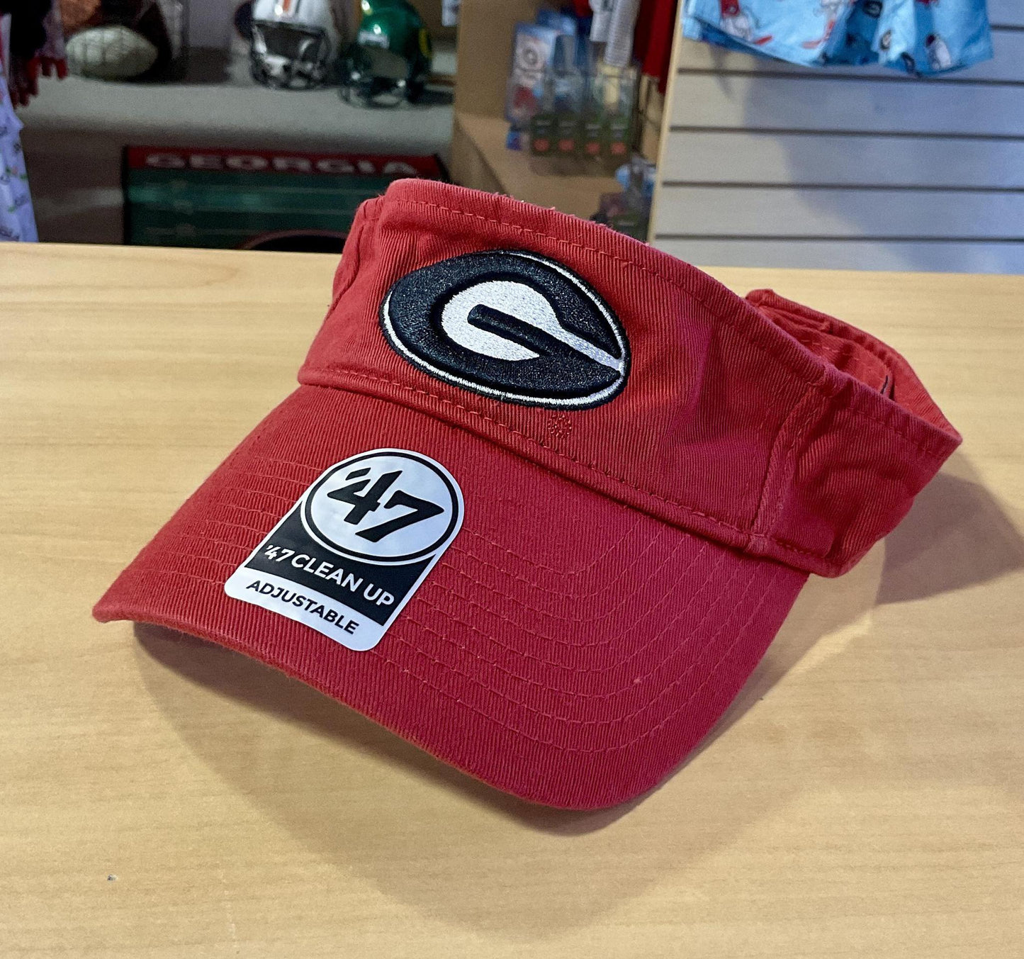 '47 Brand UGA Clean-up Visor Red