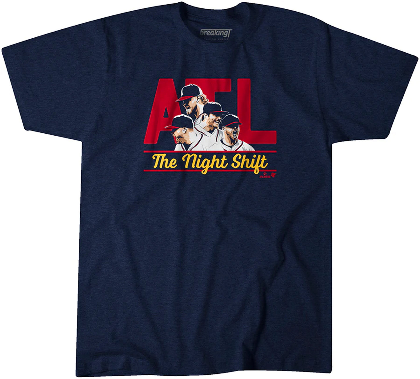 Breaking T's Atlanta: The Night Shift 2022 Unisex Braves T-Shirt