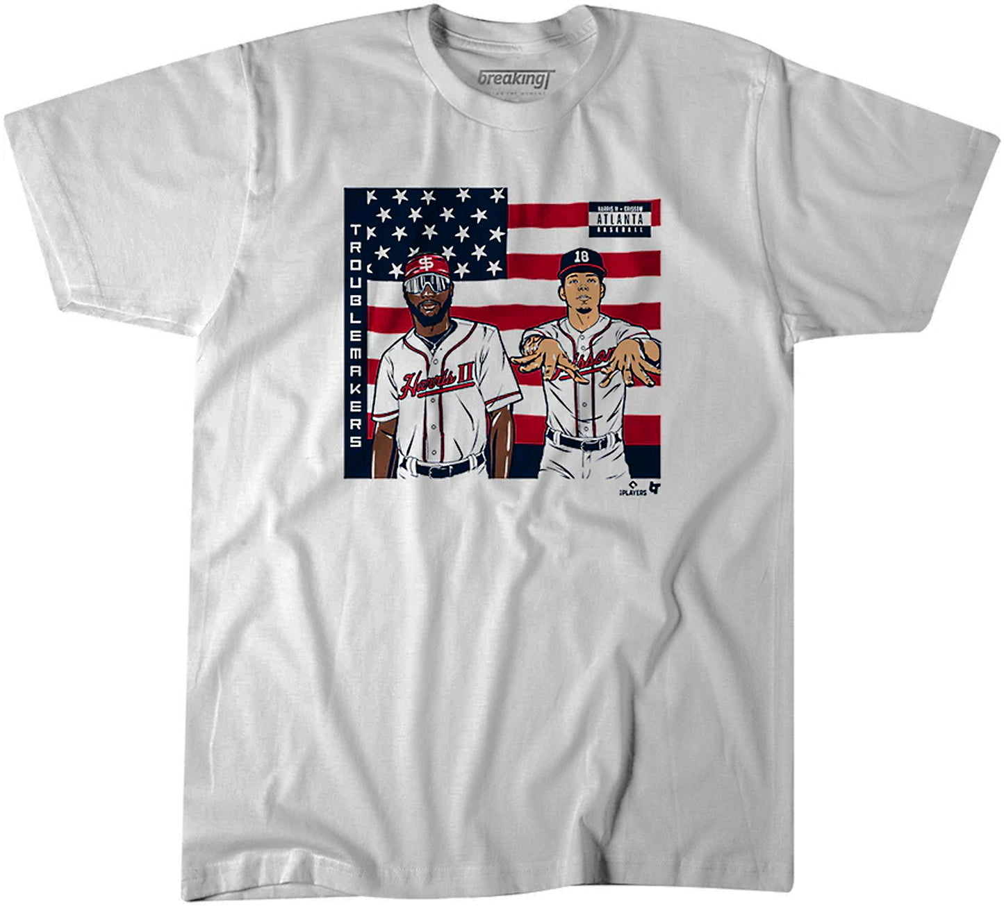 Breaking T's Michael Harris II & Vaughn Grissom: Troublemakers Unisex Braves T-Shirt