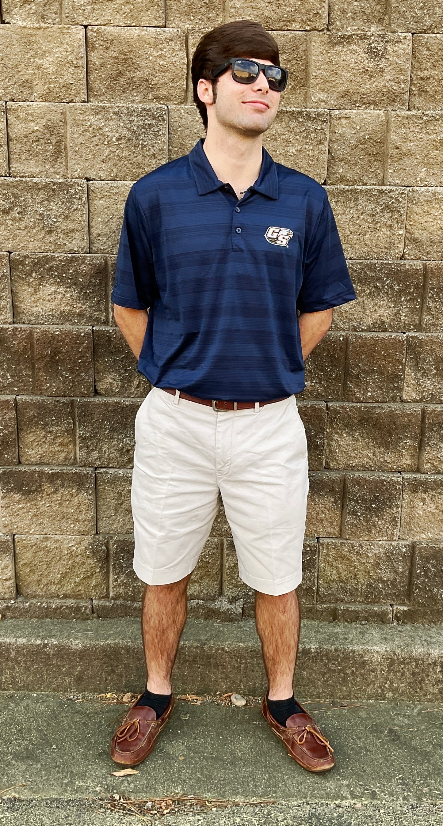 Antigua Georgia Southern Compass Mens Polo Shirt