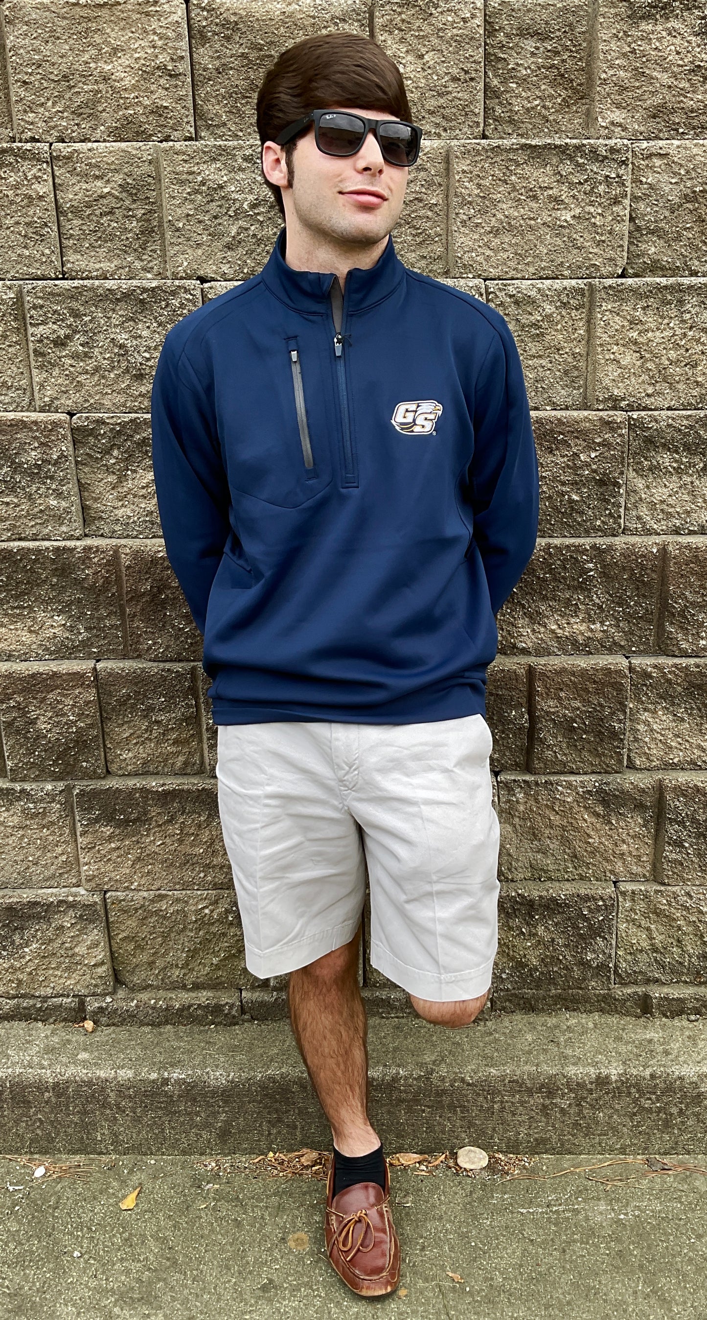Antigua Georgia Southern Mens Generation 1\4 Zip