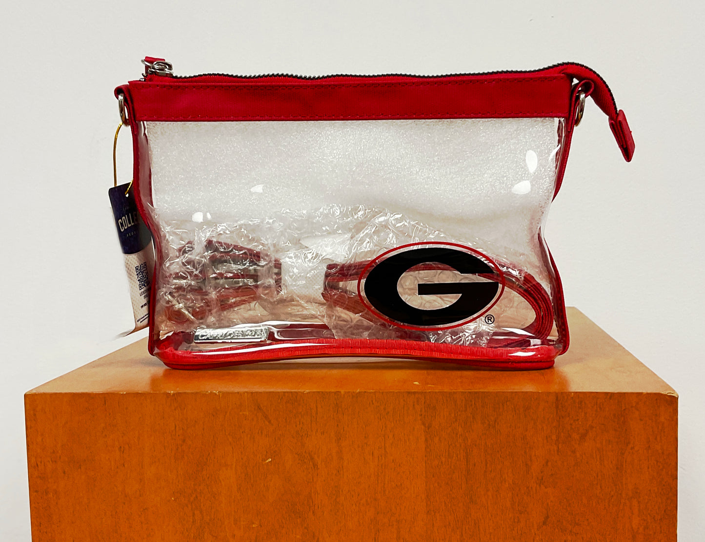 Capri Designs UGA Clear Small Crossbody Bag