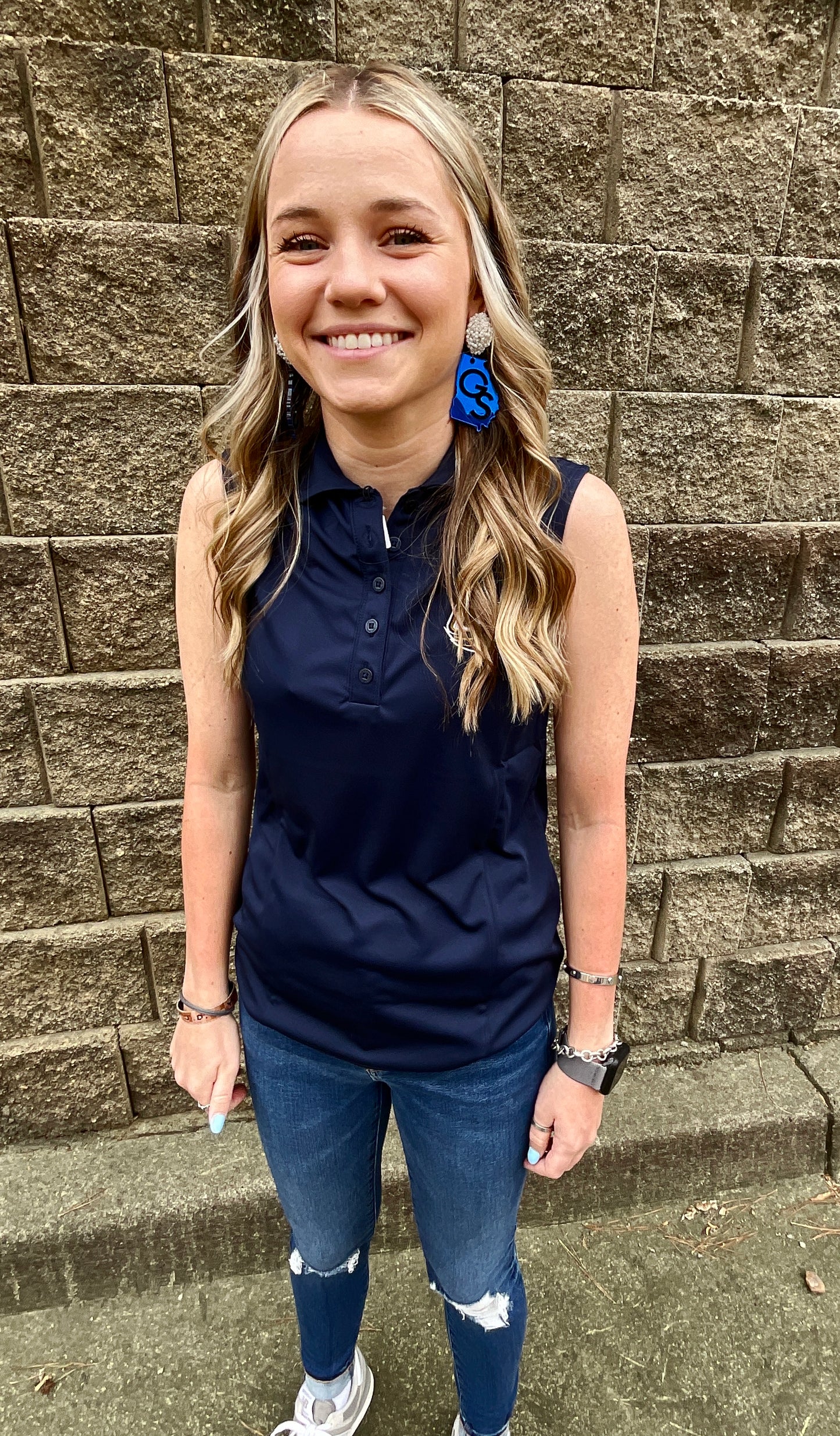 Antigua Georgia Southern Womens Tribute Vest