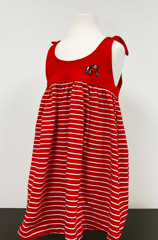 2FeetAhead UGA Red Striped Dress