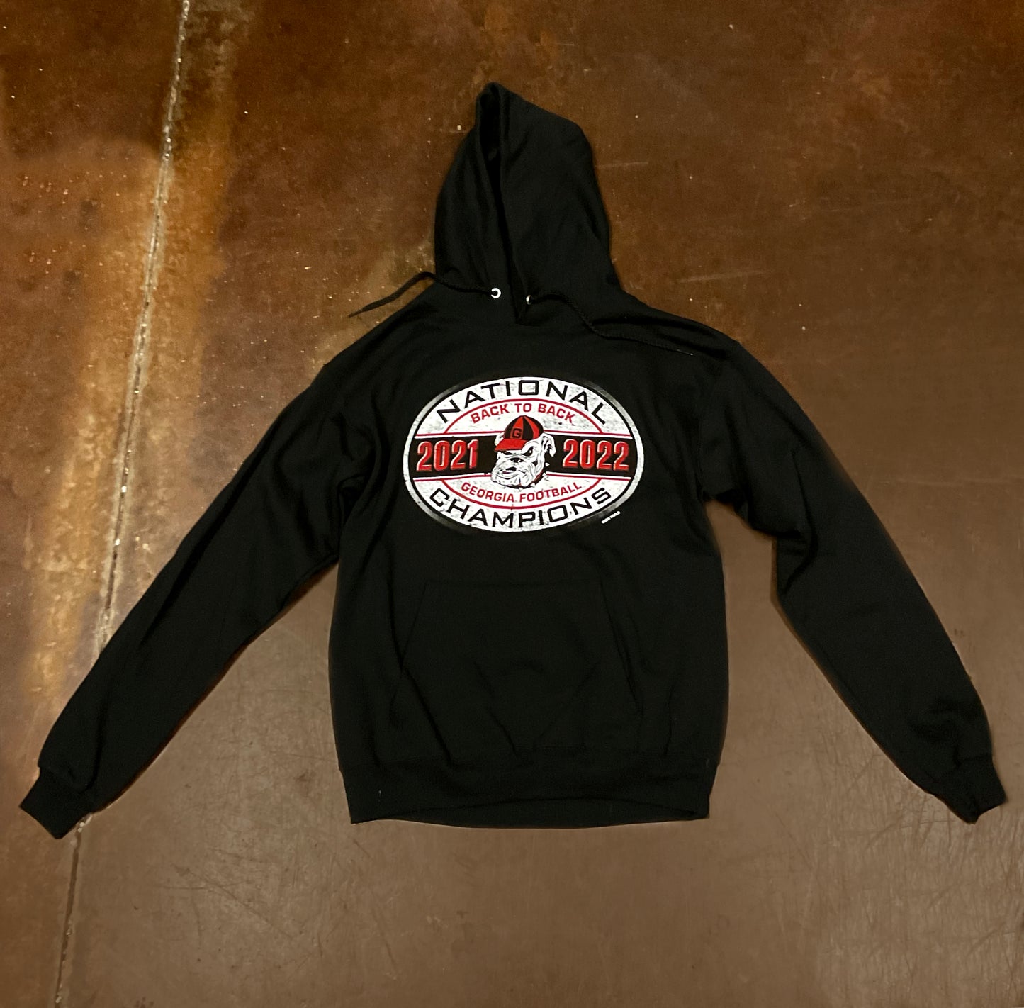 New World Graphics UGA Undefeated Oval Unisex Hoodie