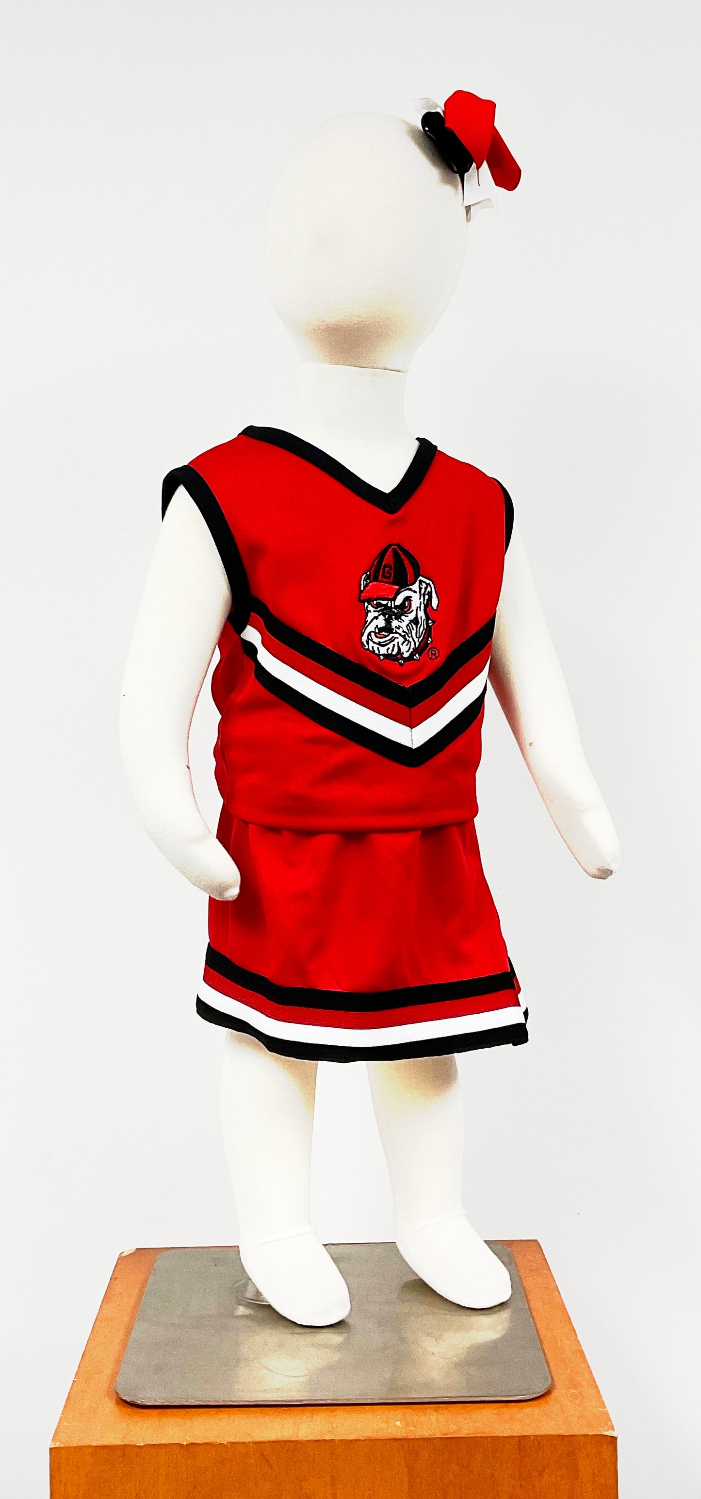 Little King UGA Dawg Head 2pc Cheer Set