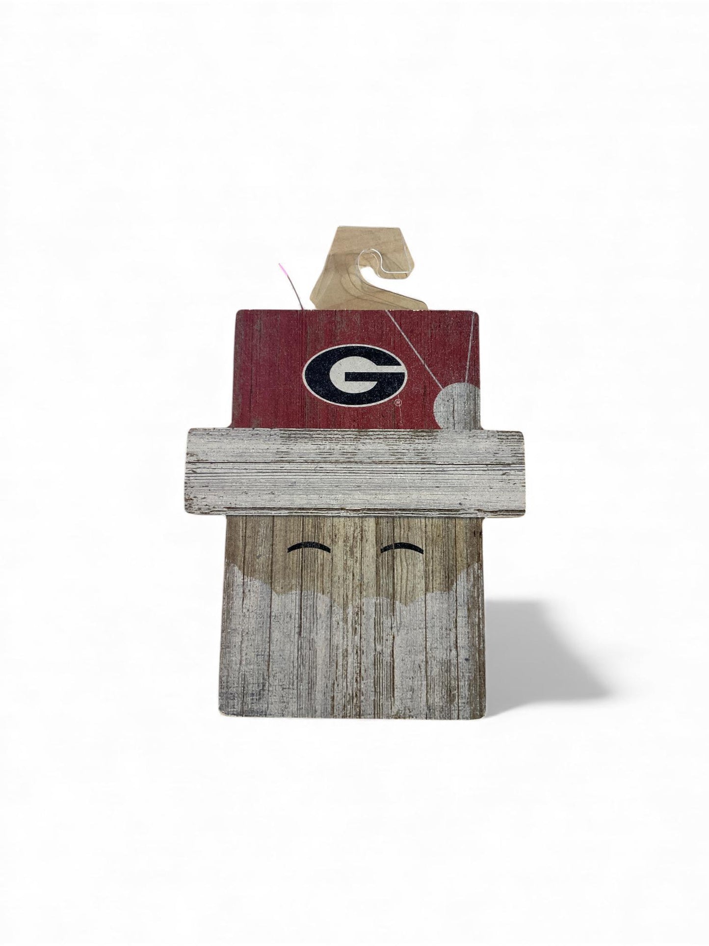 The Fan Zone UGA Santa Head Cutout Ornament