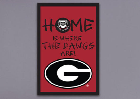 Magnolia Lane UGA Home Is Where The Dawgs Are! Garden Flag