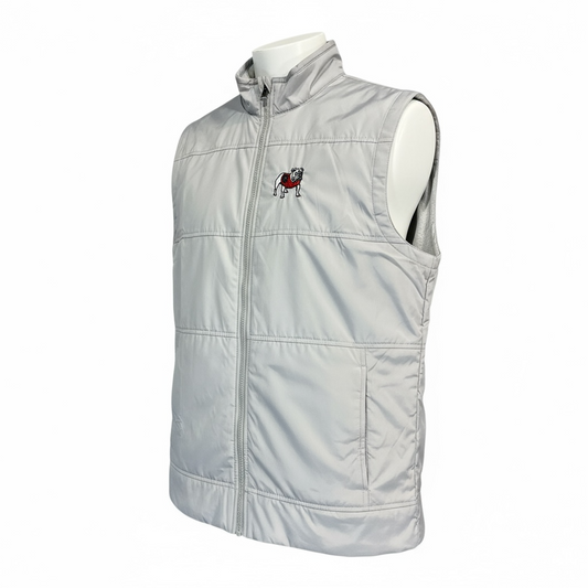 Cutter & Buck UGA Mens Stealth Hybrid Quilted Full Zip Vest