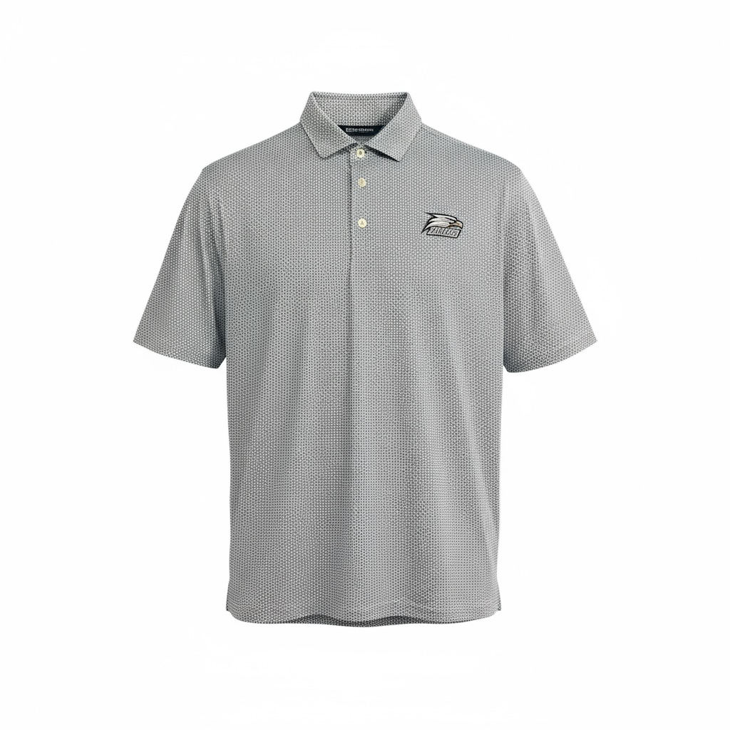 Cutter & Buck Georgia Southern Pike Eco Diamond Dot Print Mens Polo Navy-blue