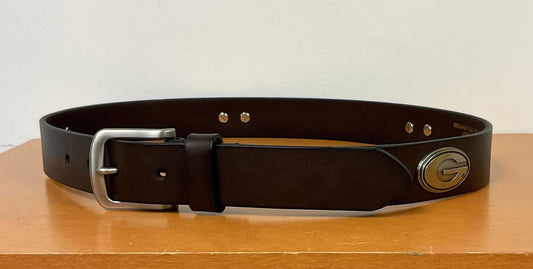 Zep-Pro UGA Brown Leather Belt