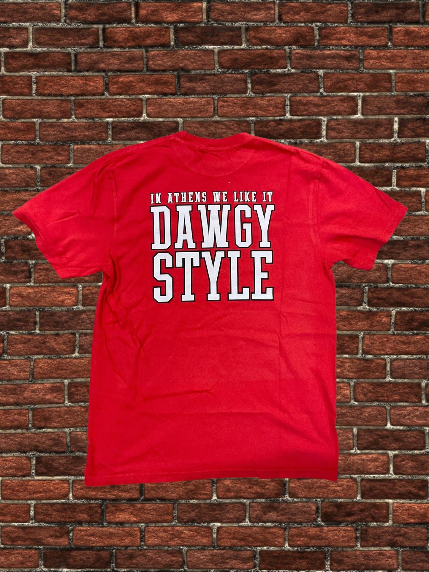 Simply You Customs UGA CC In Athens We Like It Dawgy Style Red T-Shirt