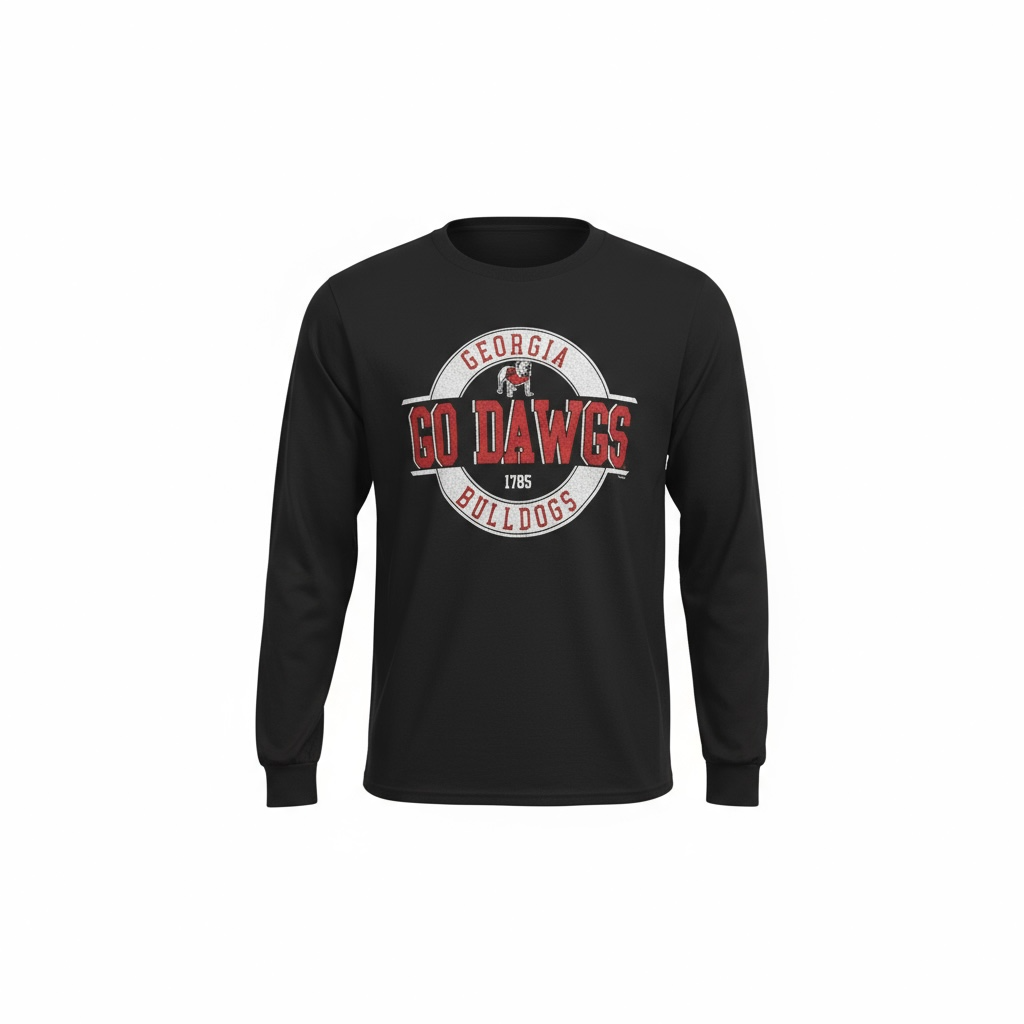 New World Graphics UGA Go Dawgs Youth Long sleeve Tee