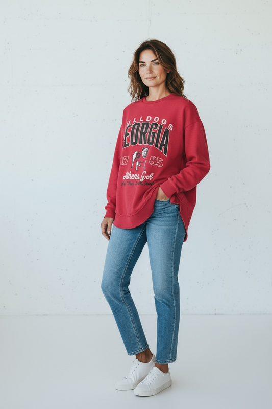 Pressbox UGA Corvallis Womens Round Bottom Crew Neck