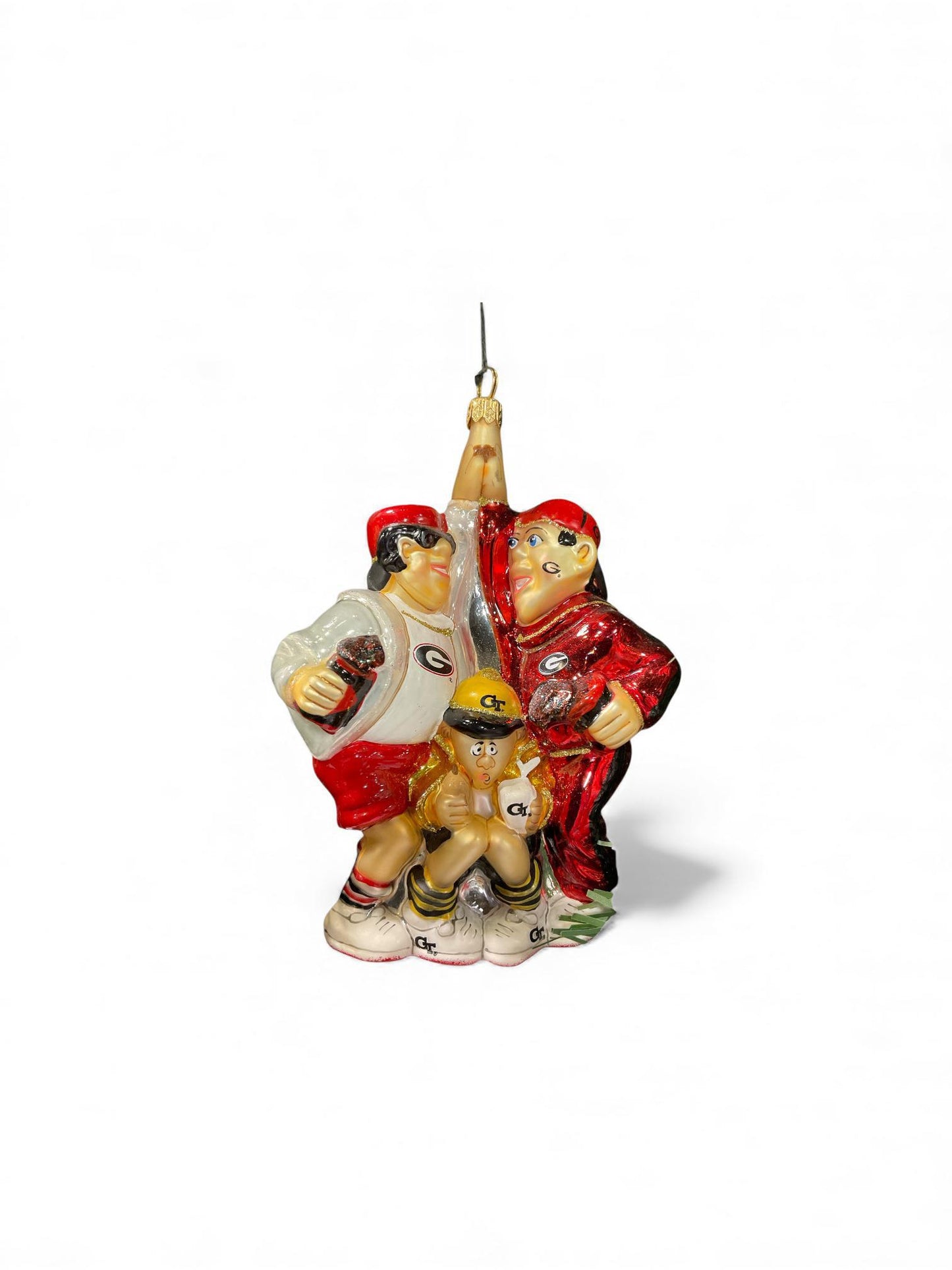 Joy To The World UGA Hi Five Gt Sucks Ornament