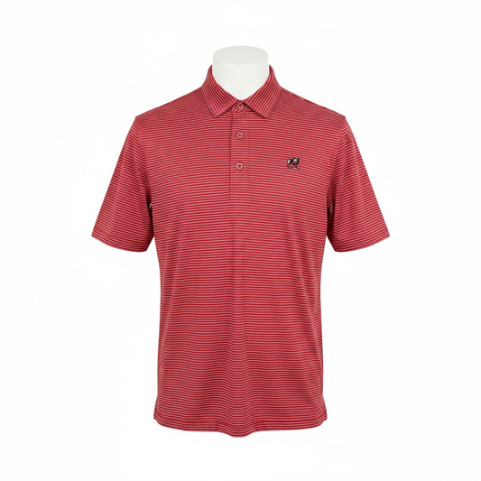 Cutter & Buck UGA Red Forge Pencil Stripe Mens Polo