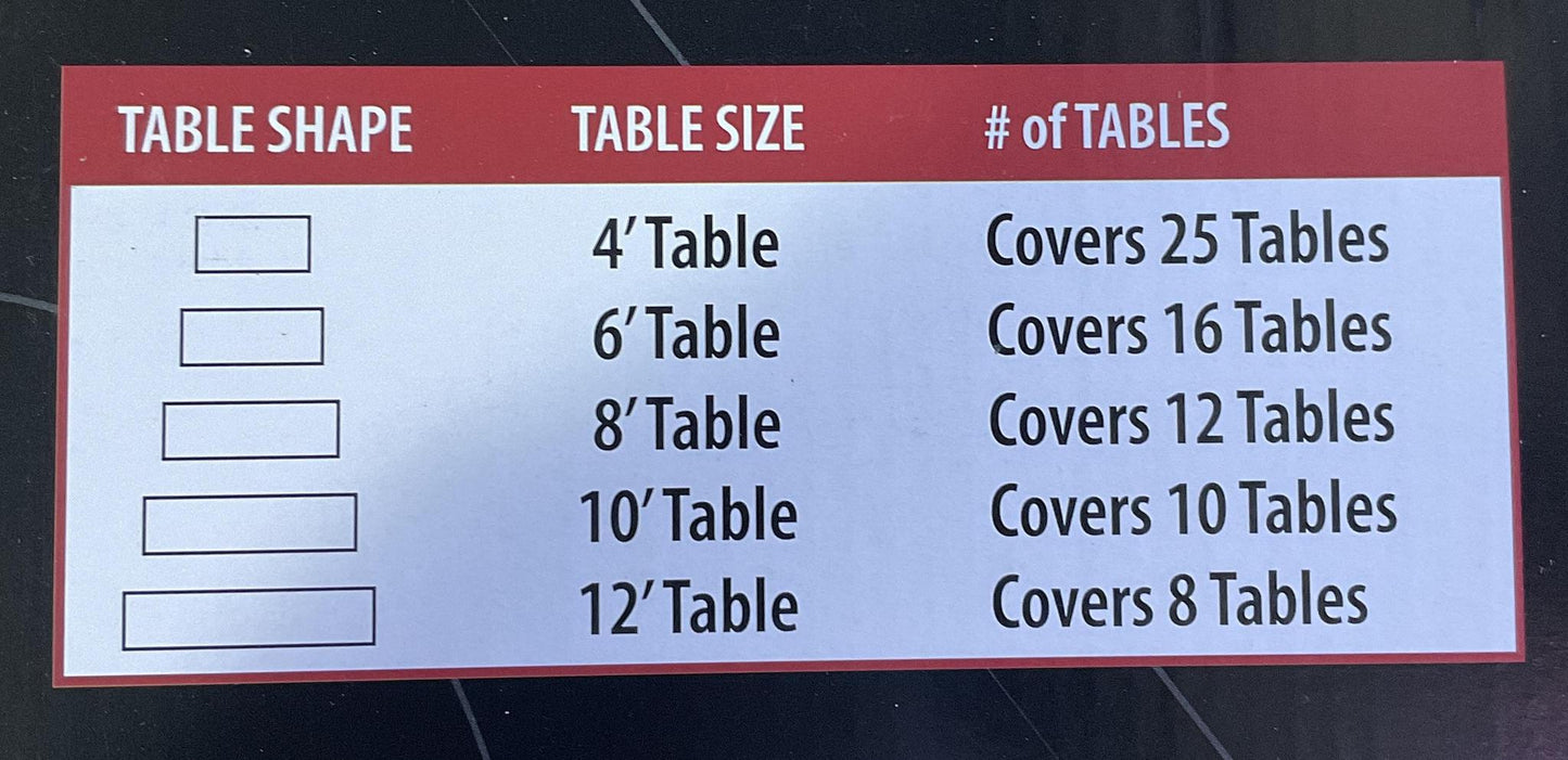 Pegasus Sports UGA Table Cover on a Roll