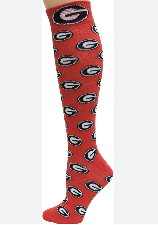 Donegal Bay UGA Red Gs Mens Dress Socks