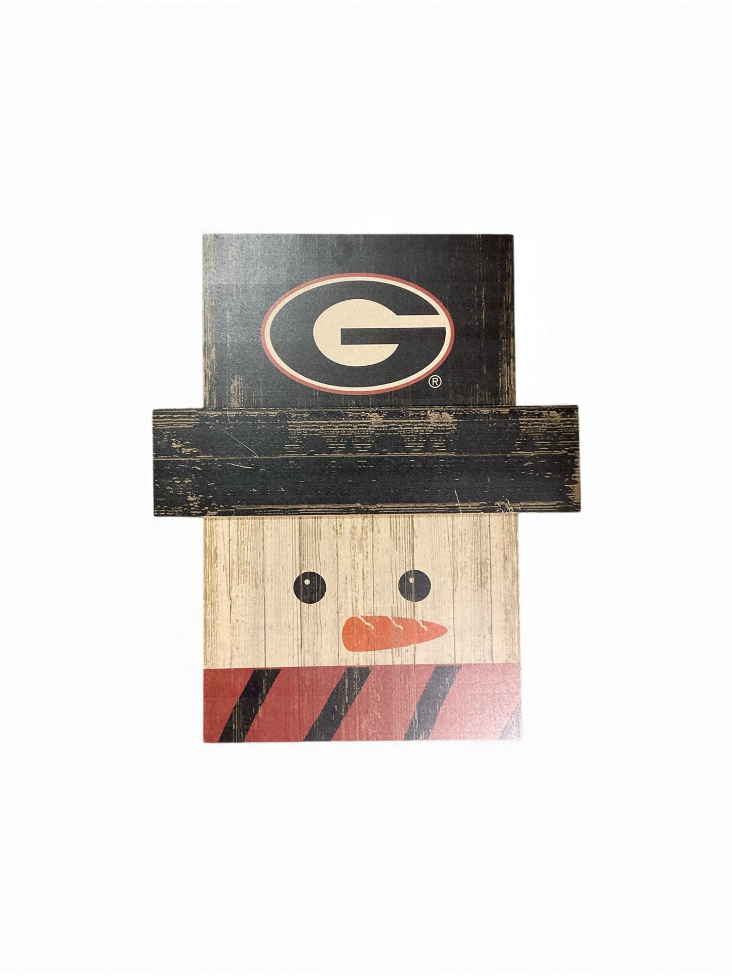 The Fan Zone UGA Snowman 24” Wall Sign