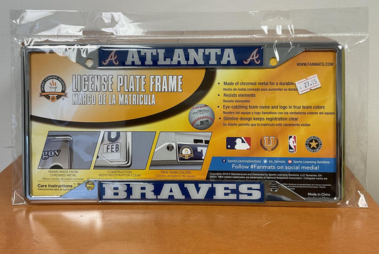 Atlanta Braves License Plate Cover