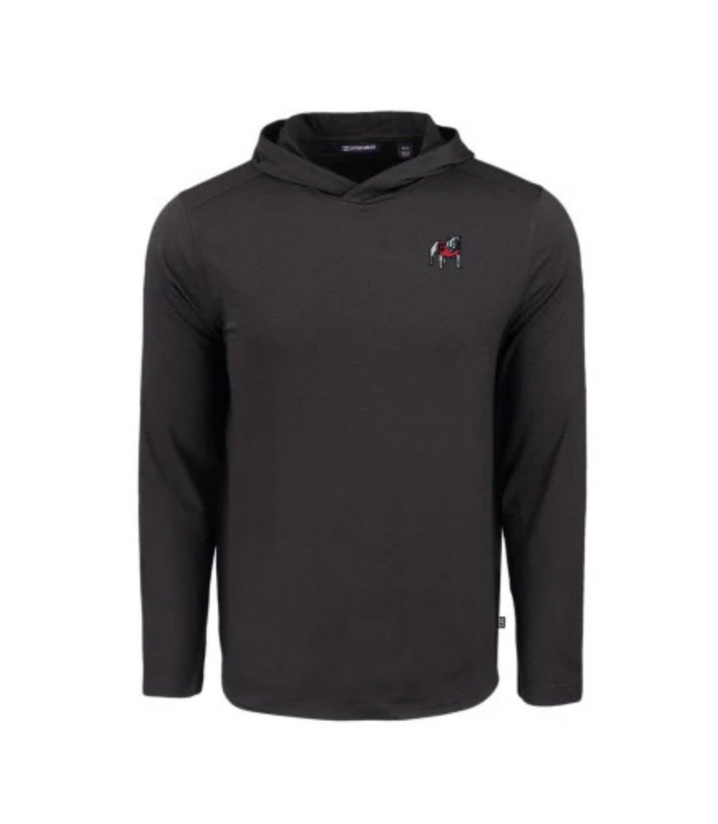 Cutter & Buck UGA Coastline Epic Comfort Eco Hooded Mens Shirt Black
