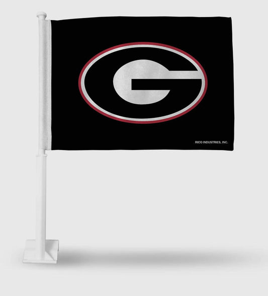 Rico Industries UGA Black G Auto Car Flag