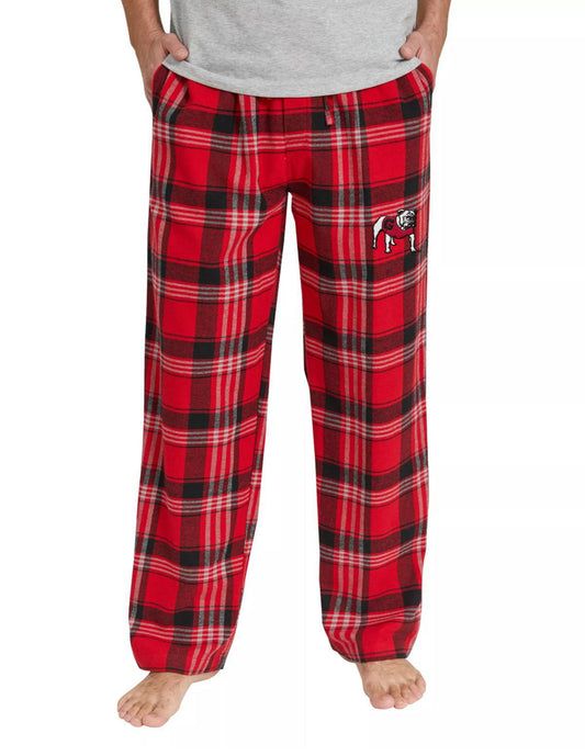 College Concepts UGA NCAA Region Mens Flannel Pants