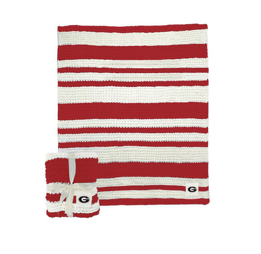 Logo Brands UGA Cable Knit Throw 50x60