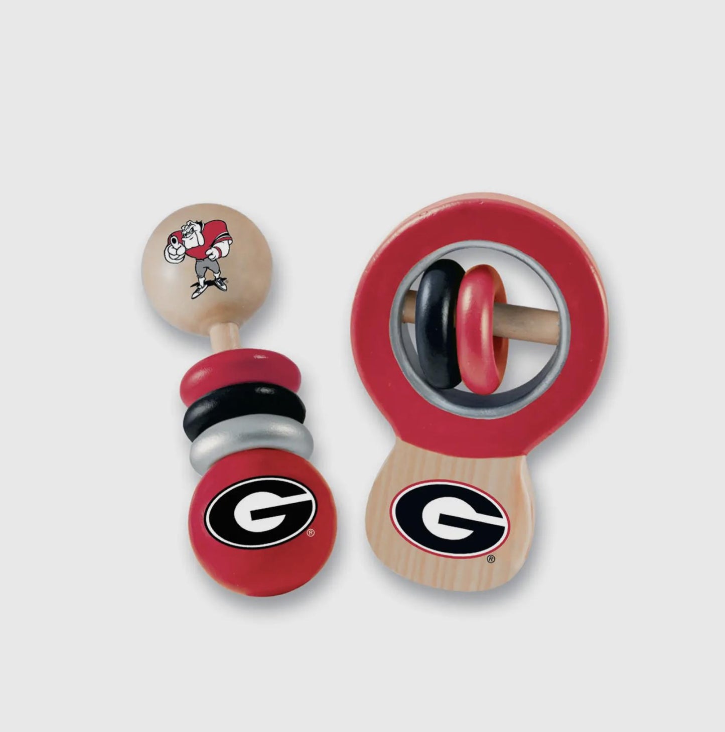 Masterpieces Puzzles UGA Baby Rattle Set