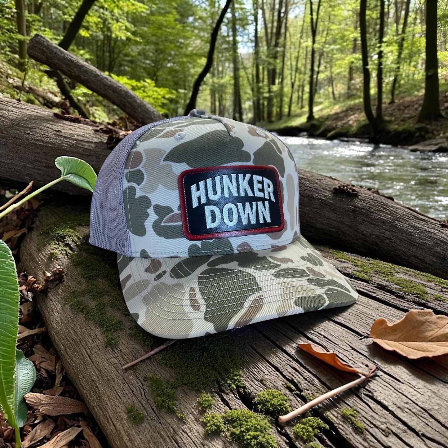 The Fan Zone UGA “Hunker Down” Brown Cam Hat