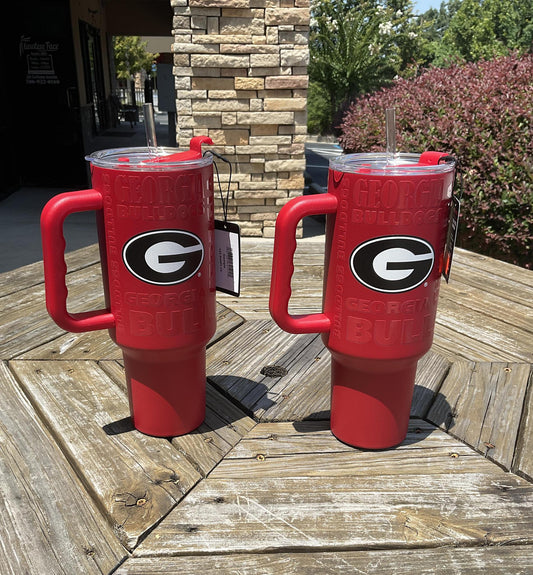 Logo UGA 40oz Replay Powder Coat Tumbler