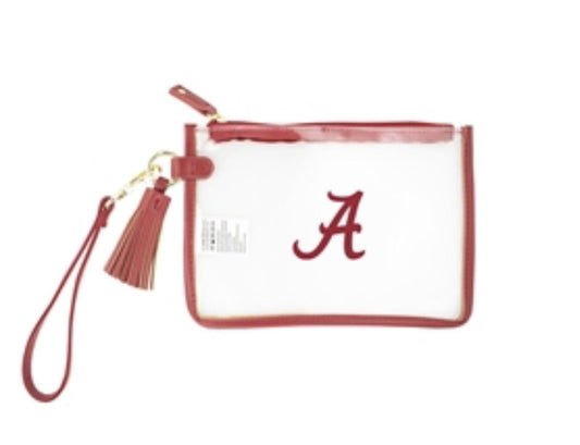 Capri Designs Alabama Clear Wristlet Bag