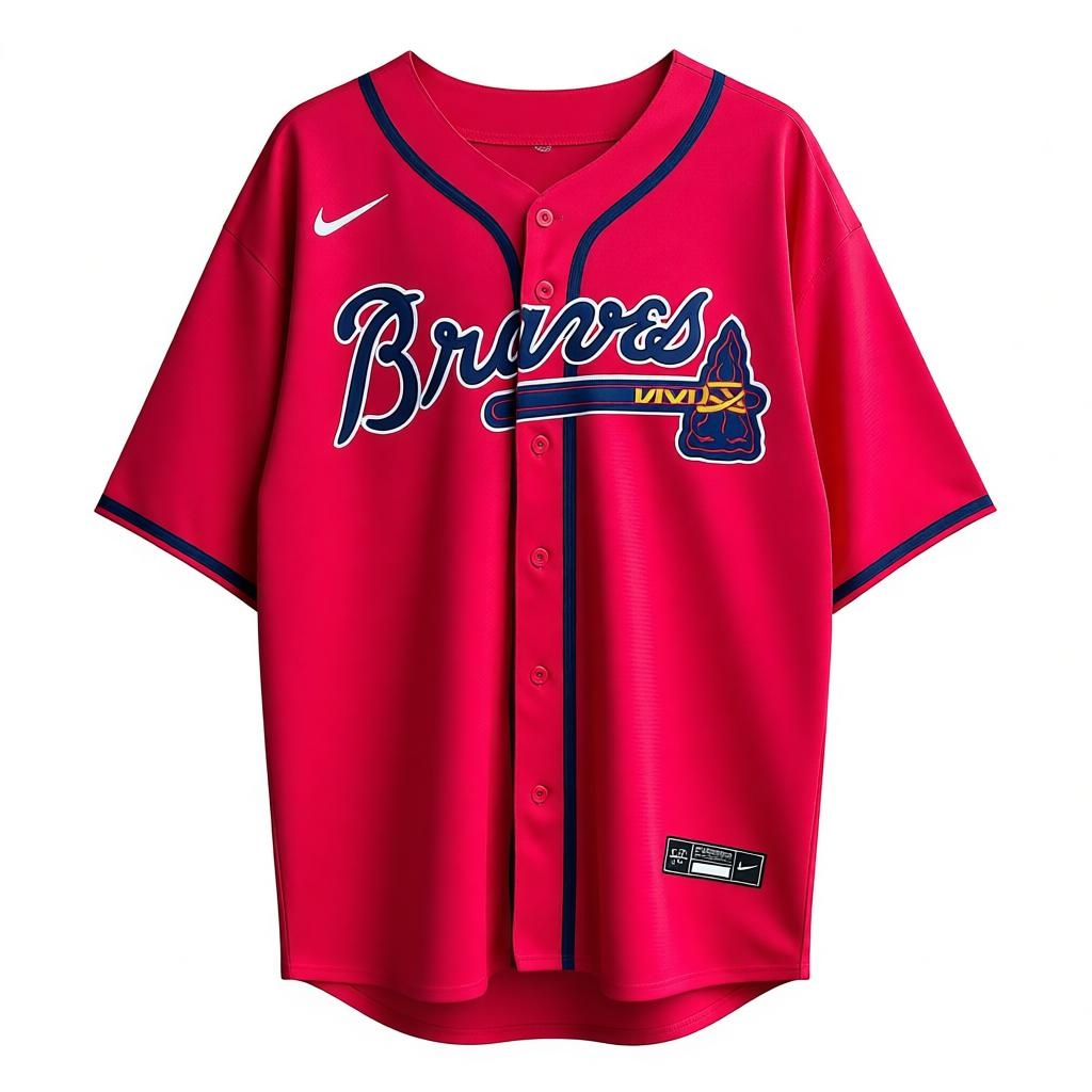 The Fan Zone Atlanta Braves Mens Chipper Jones Red Jersey 3xl