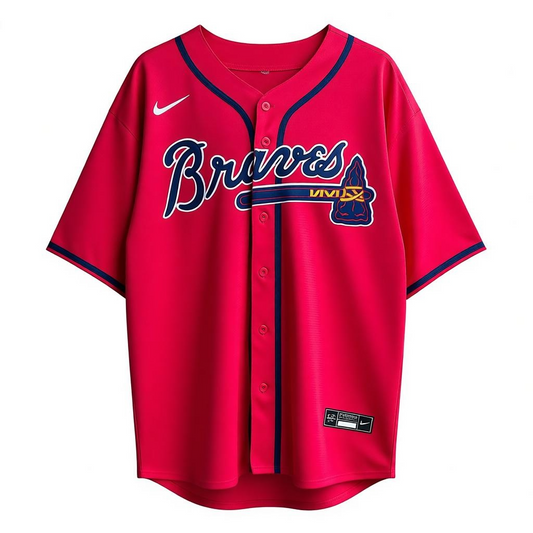 The Fan Zone Atlanta Braves Mens Chipper Jones Red Jersey 3xl