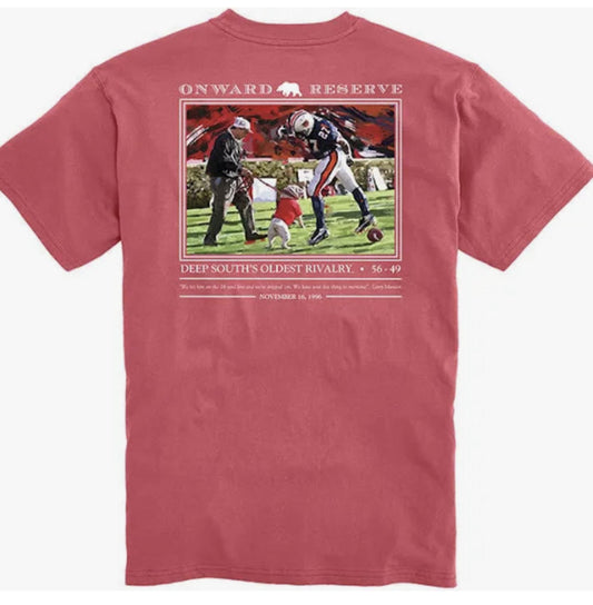 Onward Reserve UGA Auburn Rivalry Tee Washed Red