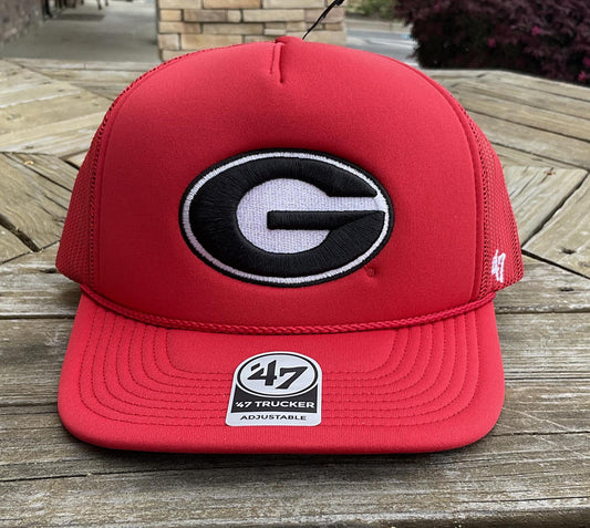 ‘47 Brand UGA Red Fiam Trucker Hat With G
