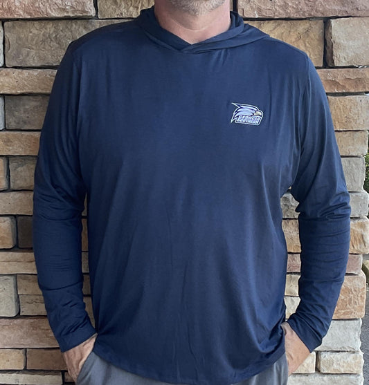 Cutter & Buck Georgia Southern Coastline Epic Comfort Eco Hooded Mens Shirt