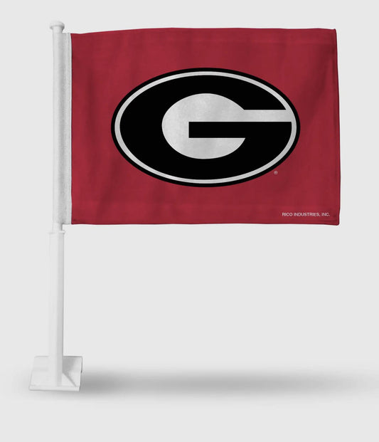 Rico Industries UGA Red G Auto Car Flag