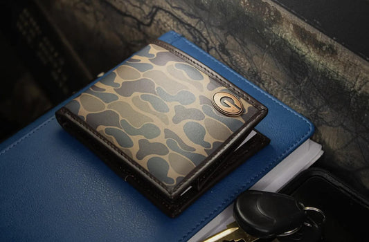 Zep-Pro UGA Bifold Camo Leather Wallet Brown/Tan