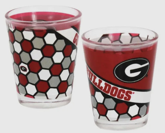 Jenkins UGA Shot Glass Honeycomb